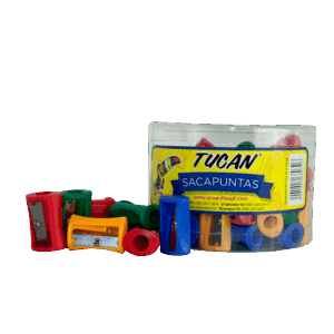 Sacapuntas 001 Rectangular. 1 Agujero Bote 48 Unidades