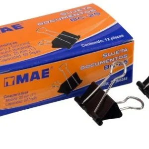 Clip Metal Portapapel MAE 25mm 12/1