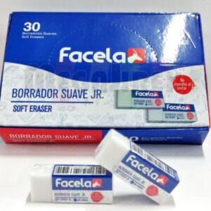 Borrador blanco 30 unidades Facela