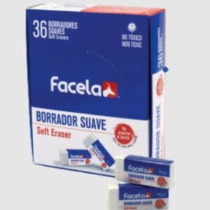 Borrador blanco 36 unidades Facela