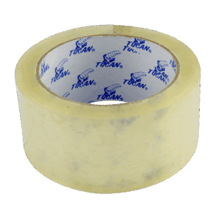 Cinta de empaque 2X90 yds.Transparente Tucan