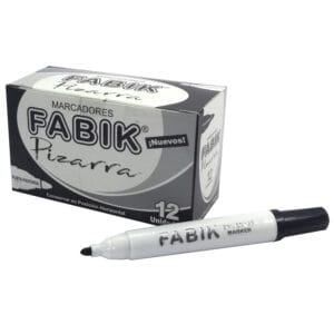 Caja de 12 Marcadores de pizarra redondo Fabik