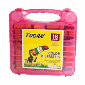 Crayon Pastel Oleo 18 Colores Caja Plastica