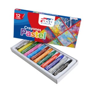 Crayon Pastel Oleo Redondo 12 Col Fast