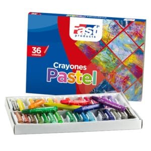 Crayon Pastel Oleo Redondo 36 Col Fast