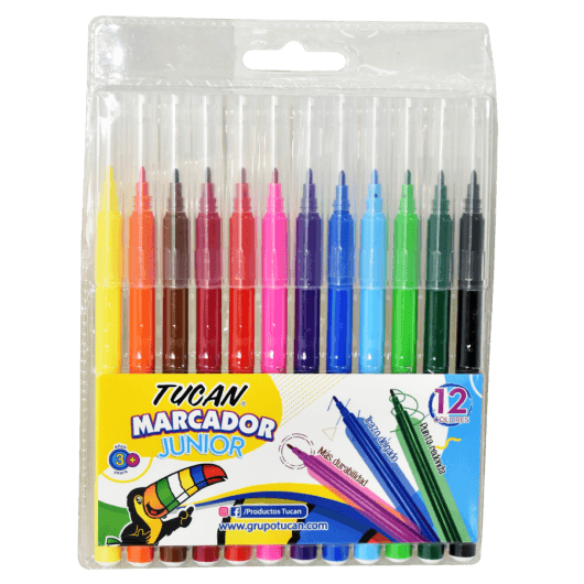 Estuche de Marcador 12 Colores Junior
