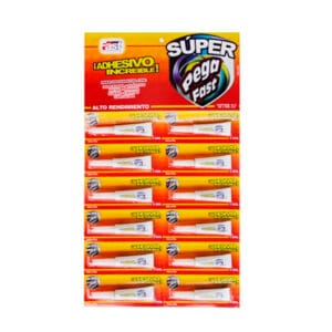 Carton de 12 Goma Instantanea Super PegaFast