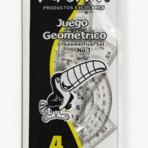 Juego Geometrico Con Estuche No.1 Tucan