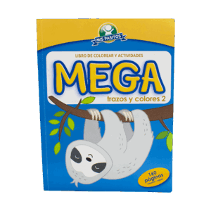 LIBRO MEGA TRAZOS Y COLORES 2 (PEREZOSO)