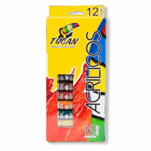 Set de Acrilicos Caja 12 Colores