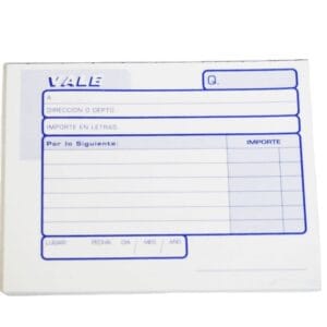 Talonario de Vales 50 hojas
