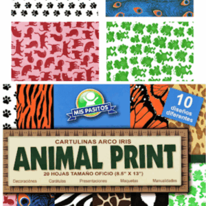 Block Ariel Cover 20 hojas (10 diseños) ANIMAL PRINT