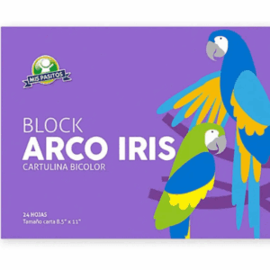Block Arco Iris 24 Hojas Carta