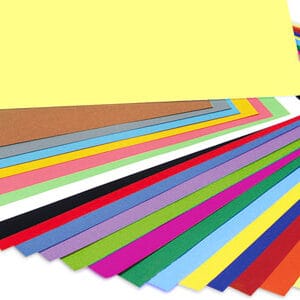 Pliegos de papel Arco iris y Cascara de huevo