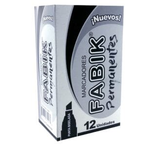 Caja de 12 Marcadores Permanentes Bicelada Fabik