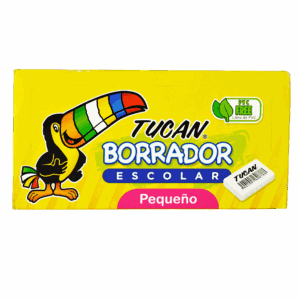 Caja. Borrador Hule Blanco Pequeño 60 Uni.Tucan
