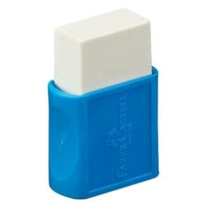 Caja de 24 unidades borrador Faber Castell C/portaborrador