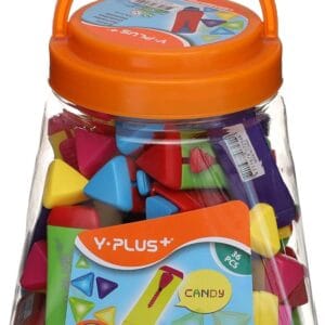 Bote de 36 unidades. Borrador Candy C/Grip Triangular Colores