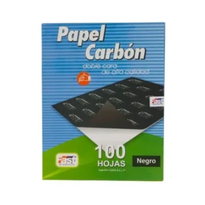 Ciento de Papel Carbón Dorso Negro Carta