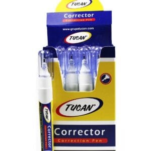Caja de 12 Correctores Tipo Pluma Tucan 7 ml