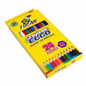 Crayon de madera ECCO 24 colores