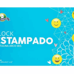 Block Arco Iris estampado 24 hojas Oficio