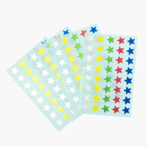 Paquete de 6 laminas de stickers de estrellas