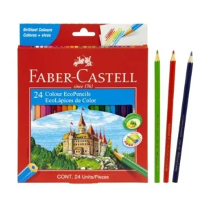 Crayon Madera Faber Castell Largo. 24 Col.