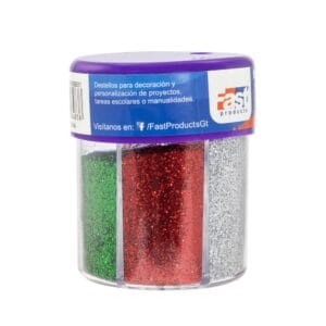 BOTE DE DIAMANTINA FAST DE 80GRS 6 COLORES SURTIDOS
