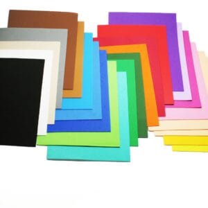 Paquete de 5 Pliegos de Foamy Liso, paquete por color