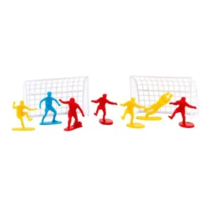 BOLSA DE 9 JUGADORES DE FUTBOL CON META PEQUEÑOS