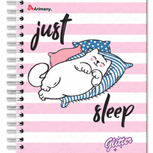 UNIVERSITARIO PASTA DURA CON GLITTER ARIMANY 100 HOJAS