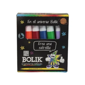 Estuche Marcadores Gruesos 12 Col. Bolik