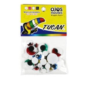 Ojos Moviles Impresos 4 tamaños (7, 10, 12, 20mm)