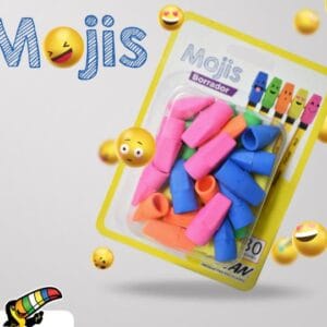 Blister Borrador Capuchón Mojis 30 Uni. Tucan