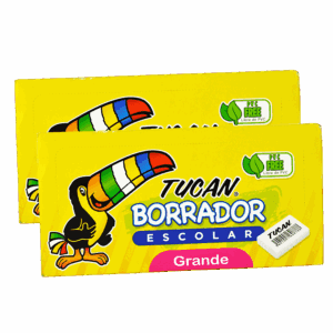 Caja. Borrador Hule Blanco Grande 30 Uni. Tucan