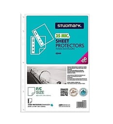 Ciento de Hojas Protectoras Tamaño Oficio