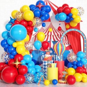 Globos, decoraciones, bolsas de regalo