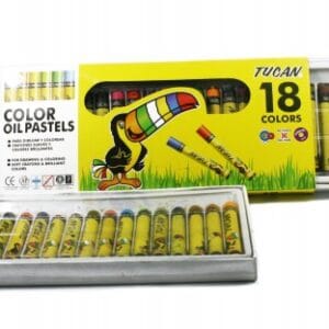 Crayon Pastel Oleo Redondo 18 Colores Tucan