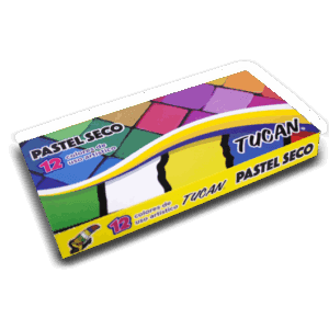Crayon Pastel Seco 12 Colores Tucan