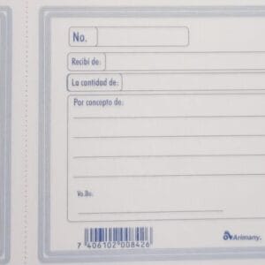 Talonario de Recibo 100 hojas