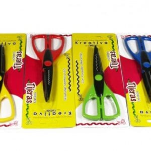 Caja Tijeras con Diseños 6 1/2