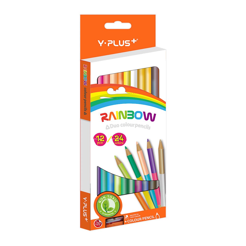 Crayon de Madera Tria. Largo Y-Plus doble punta 12/24