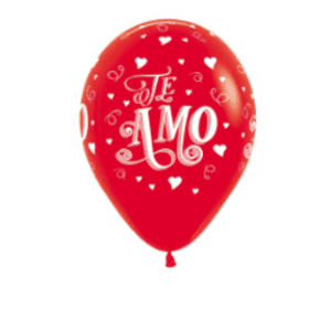 Bolsa de 12 globos TE AMO SIMPLE