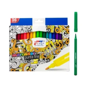 Estuche de Marcadores Fast 36 colores