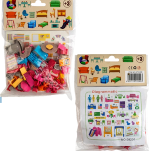 Bolsa de figuras plásticas de Partes para la Casa